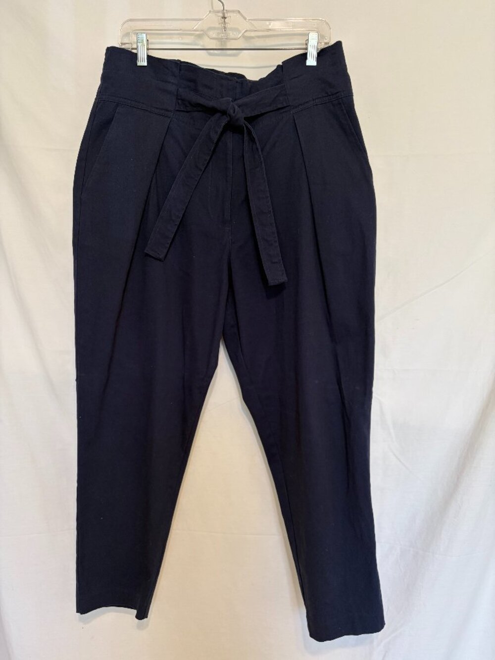 DKNY Women's Belted Essex Ankle Blue Flex High Rise Comfort ~Sz.12